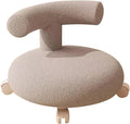 Rolling Stool Pulley Stool Universal Wheel Low Stool Home Lazy Rolling Stool Back Small Chair Swivel Caster Wheels Pu Leather Small Stools for GardeningHome (Color7 30 * 37 * 32cm)