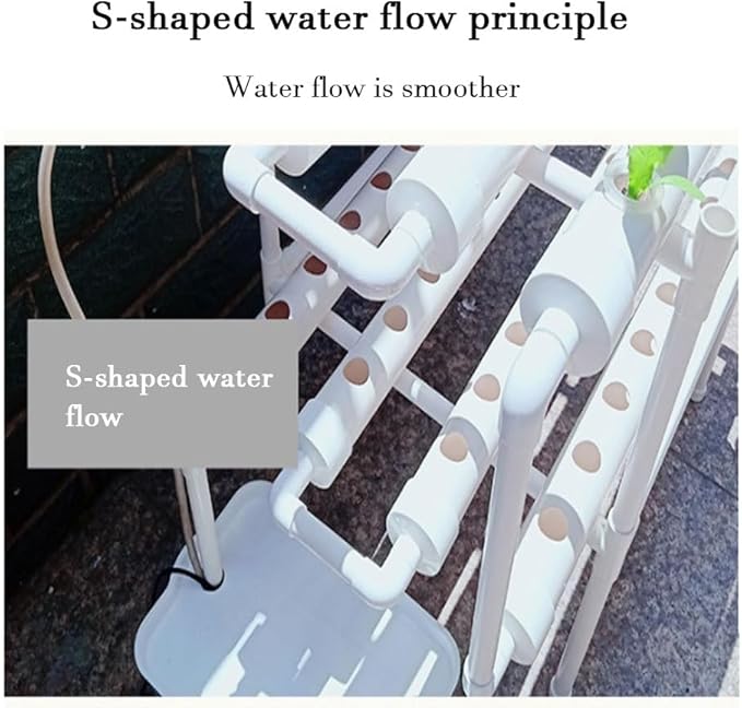 Hydroponics Growing System Tower Garden Hydroponics Growing System Automatic Irrigation System PVC Thickened Joints for Vegetable Fruit Herb
