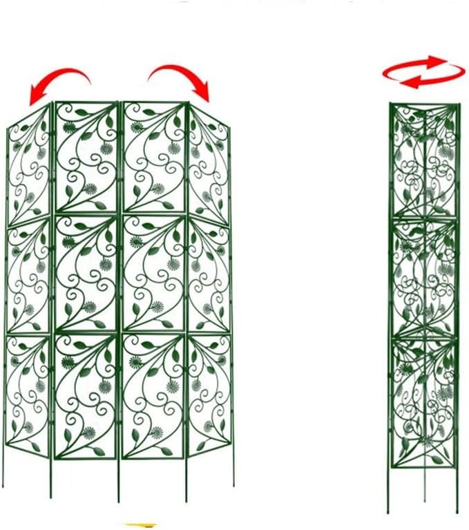 Rustproof Garden Trellis Climbing Plants - Plastic Support Frame Vegetables &amp Flowers - Indoor &amp Outdoor Use (120 x 38 cm)(90 * 58cm)