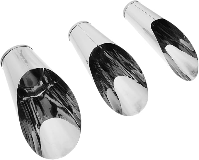 Bonsai Soil Scoop 3Pcs Stainless Steel Outdoor Bamboo Plants Bonsai Cup Horticulture Tool Hand Soil Scoops