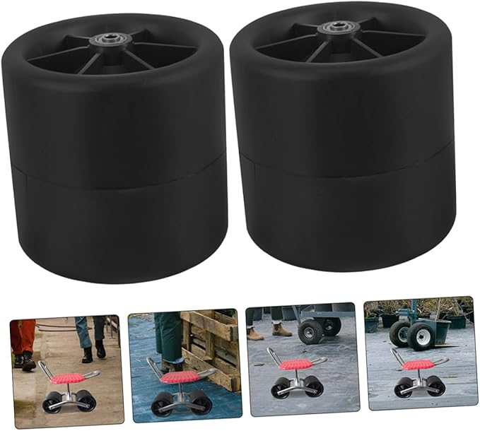 BESPORTBLE 2pcs Gardening Stool Wheel Mobile Rolling Seat for Easy Planting and Maintenance Convenient Wheels for Outdoor Tasks Space-Saving and Design