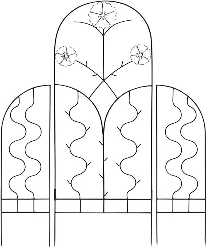 Achla Designs Primrose Wrought Iron Garden Trellis