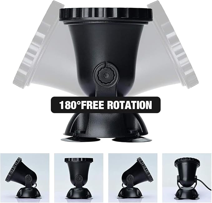 Underwater SpotLightsRemote Control Change Color Submersible Lights Waterproof for Garden Pond Aquarium Courtyard Pool Fountain(3 * 3W(DC12V))