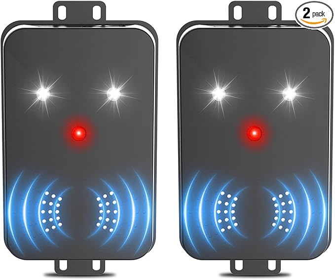 2026 New Ultrasonic Mouse Rodent Repellent for Car Engines3-in-1 Electronic Repellent Devices with Smart Detection Strobe Light Control for Rodent Mice Rat Squirrelfor House Garage Attic2 Pack