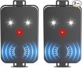 2026 New Ultrasonic Mouse Rodent Repellent for Car Engines3-in-1 Electronic Repellent Devices with Smart Detection Strobe Light Control for Rodent Mice Rat Squirrelfor House Garage Attic2 Pack