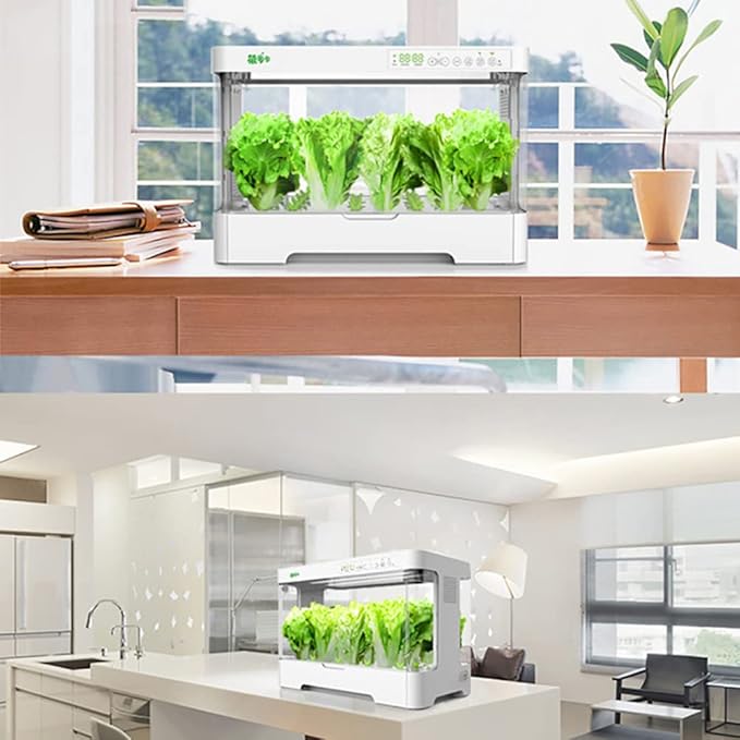 GeRRiT Hydroponics Growing System 30 Pods Indoor Herb Garden Kit with 20W LED Grow Light Automatic Timer Germination Kits 4L Water Tank Smart Garden Planter for Home Kitchen Gardening