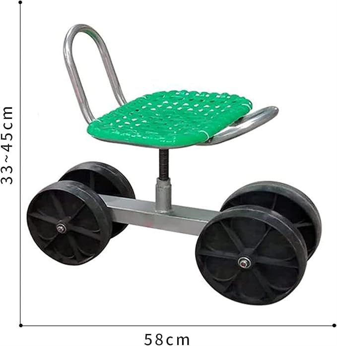 Garden Seat On Wheels 360°Rotating Agricultural Swivel Chair Stool and Outdoor Gardener Seat Gardening and DIY for Gardening and for Small(Blue)