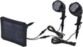 flexman 2Pcs Outdoor Solar Lights Energy Saving Simple Operation Spot Lights Outdoor Fully Enclosed Design Landscape Spotlights with Solar Panel for Outside Yard Pathway