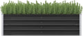 Garden Raised Bed Anthracite 63x15.7x17.7 Galvanised Steel