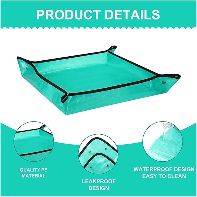 Plant Transplanting Repotting Mat For Pruned Plants Seedlings Potted Plants Transplanting Watering Gardening Plant Potting Tool Mat Plant Care Change Soil Garden Work Cloth Foldable ( Size : 75*75cm )