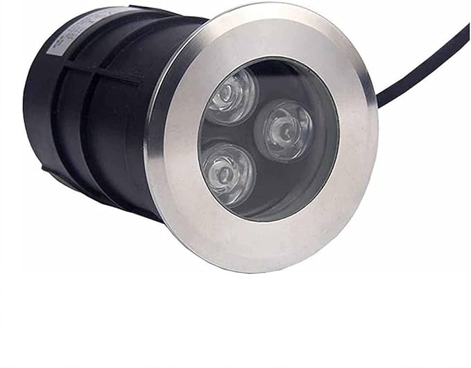 Underground Light LED - 12/24V Garden Courtyard Light Embedded Underwater Spotlight Stainless Steel IP68 Waterproof Landscape Lighting Underwater Pond Spotlight (Green 15W)