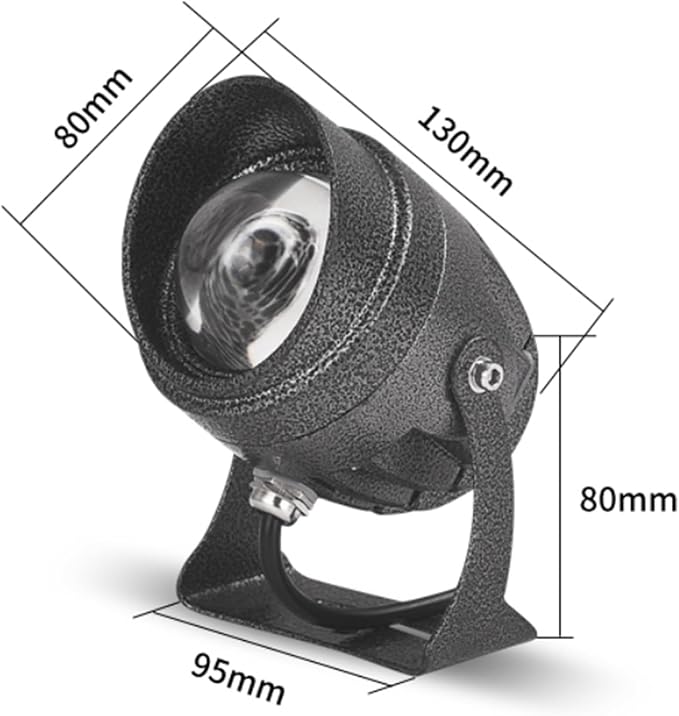 Narrow Beam Spotlight - Rotation Spotlight 220V IP65 Waterproof Flood Light 10W Long Distance Wall Washer Spot Light Outdoor Architectural Lawn LED Landscape Lamp(Blue)