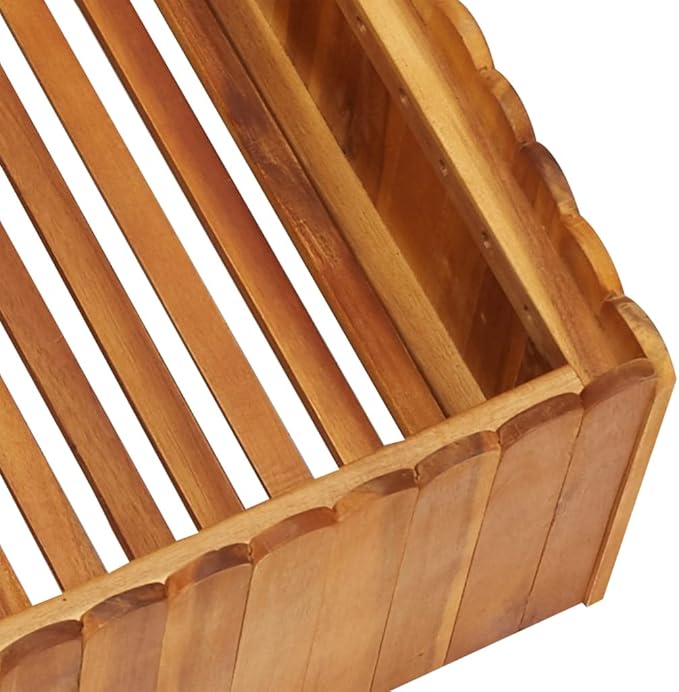 SKM Garden Raised Bed 50x50x25 cm Solid Acacia Wood (Weight-7KG)
