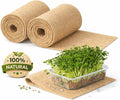 Vexillum Jute Microgreen Growing Mat Roll 2-Pack (5 x 197) – Natural Grow Pad for Microgreens Seed Sprouting &amp Hydroponic Trays