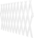 HEMOTON Wooden Lattice Panel Trellis for Climbing Plants Small Indoor and Outdoor Wall-Mounted Garden Fence Panel White Height 44cm Plant Support for Potted Vines