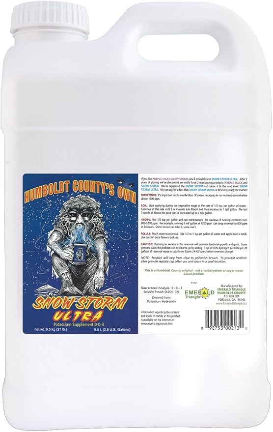 Emerald Triangle ETSS2.5GAL Snow Storm Ultra Fertilizer 2.5 Gallon