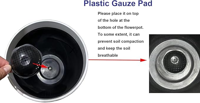 24/21/11 Inch Tall Planter Pots Garden Plastic Planters - Set of 3 for Indoor &amp Outdoor Use - Decorative Lightweight Flower Pots