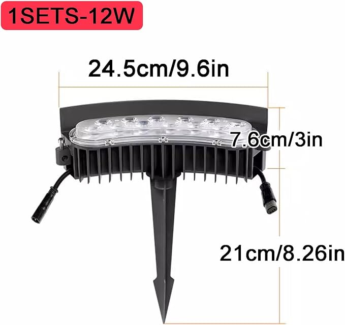 Landscape SpotlightsIP65 Waterproof with Transformerfor Palm Tree Planters(1 Sets)