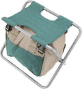 Garden Folding Stool Foldable Multipurpose Large Capacity Chair with Tools Storage Bag for Greenhouse Fishing Camping Travel