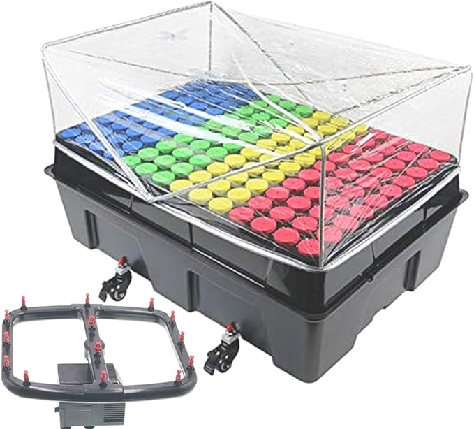 Clone Machine Aeroponic Cloning Machine System 140 Site for Cuttings Rooting Using 1.625 Inch Neoprene Clone Inserts (1-5/8 inch)