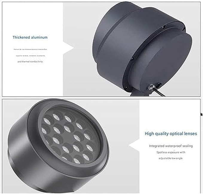Outdoor LED Spotlight - Landscape Lamp 220V IP65 Waterproof Lawn Projector Floodlight Tree Lighting for Hotel Exterior Wall Contouring Landscaping Projects(A-Neutral Light54W)