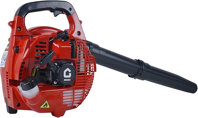 28-Cc Gas Leaf Blower 1.1-HP 2-Cycle Handheld Leaf Blower 490 CFM 280 MPH Powerful Clearing Performance for Lawn Care Driveway Cleaning Light Snow Removal Gifts for Dad