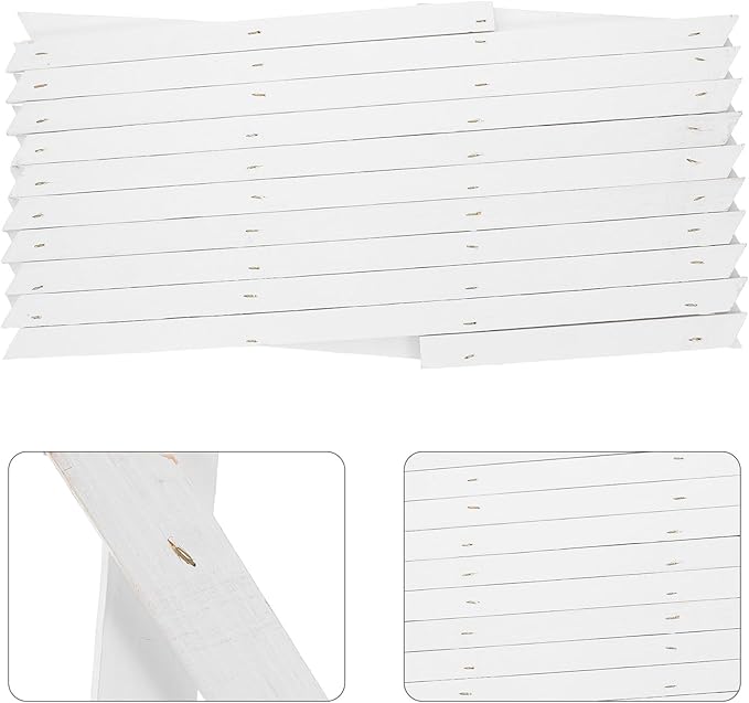 Wood Trellis Fence Panel for Climbing Plants Indoor Outdoor Expandable Small Lattice Garden Trellis Wall-Mounted Plant Support White 44cm