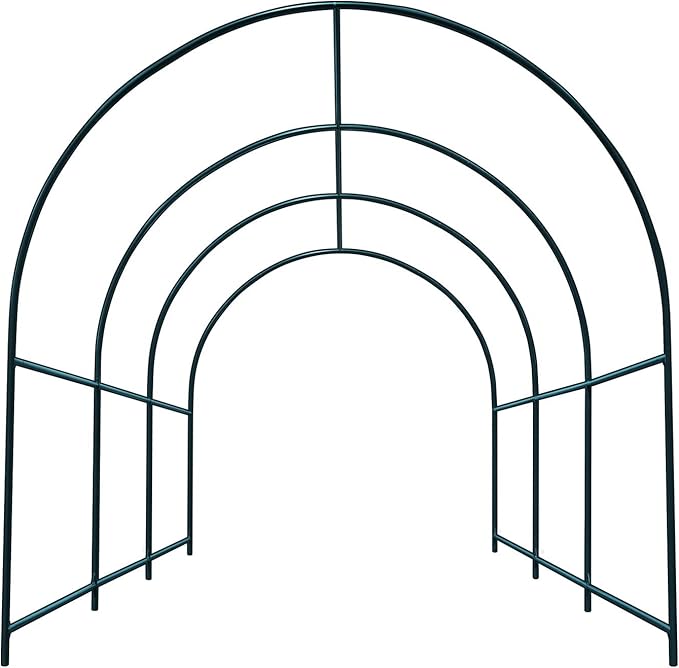 BenefitUSA Large Walk-in Garden Plant Arch Greenhouse Replacement Frame for Flowers/Fruits/Vegetables/Party (9.8 x 7 x 7.2ft)