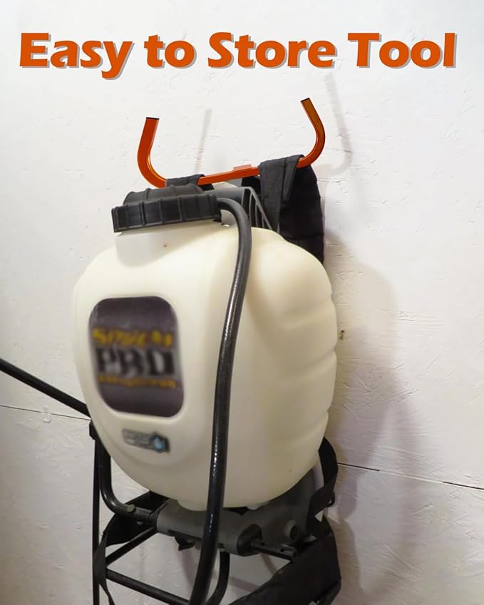 Backpack Blower Hanger 2 Pack Backpack Sprayer Wall MountBackpack Blower Rack Garden Tool Garage Organizer and Storage