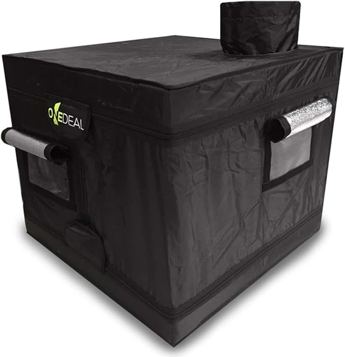 OneDeal Mini Clone Box 2ft x 2ft Indoor Grow Tent with Reflective Lining Reinforced Corners and Lightproof Stitching for Seedlings and Clones