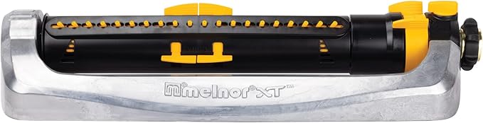 Melnor 65154AMZ XT Turbo Oscillating SprinklerMetal Base4500 sq. ft.Quick Connect Bundle3-Way AdjustableBlackYellow(Pack of 12)