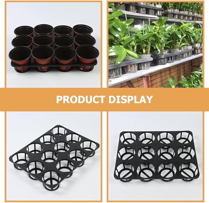 Operitacx 5pcs Nursery Pot Bracket Round Hole Germination Tray Racks Lightweight Planting Stand for Easy Storage Design for Pots for Gardening Enthusiasts