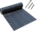 Garden Weed Barrier Fabric Heavy Duty Geotextile Landscape FabricOutdoor Weed Mat Weed Control Gardening Matfor Garden Planting Weed Blocking - Black (Size : 1x60m/3.3x197ft)