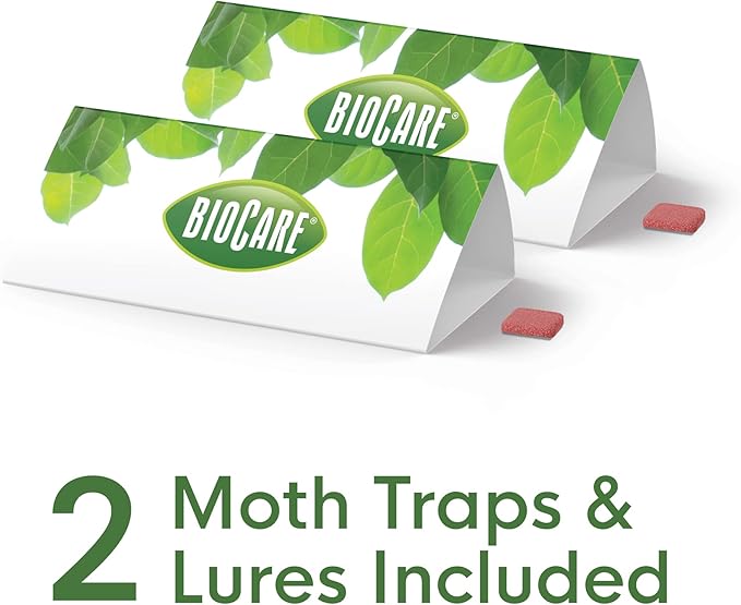 Enoz BioCare Birdseed &amp Pantry Moth Traps Attracts and Kills Birdseed &amp Pantry Moths Non-Toxic Pack of 2