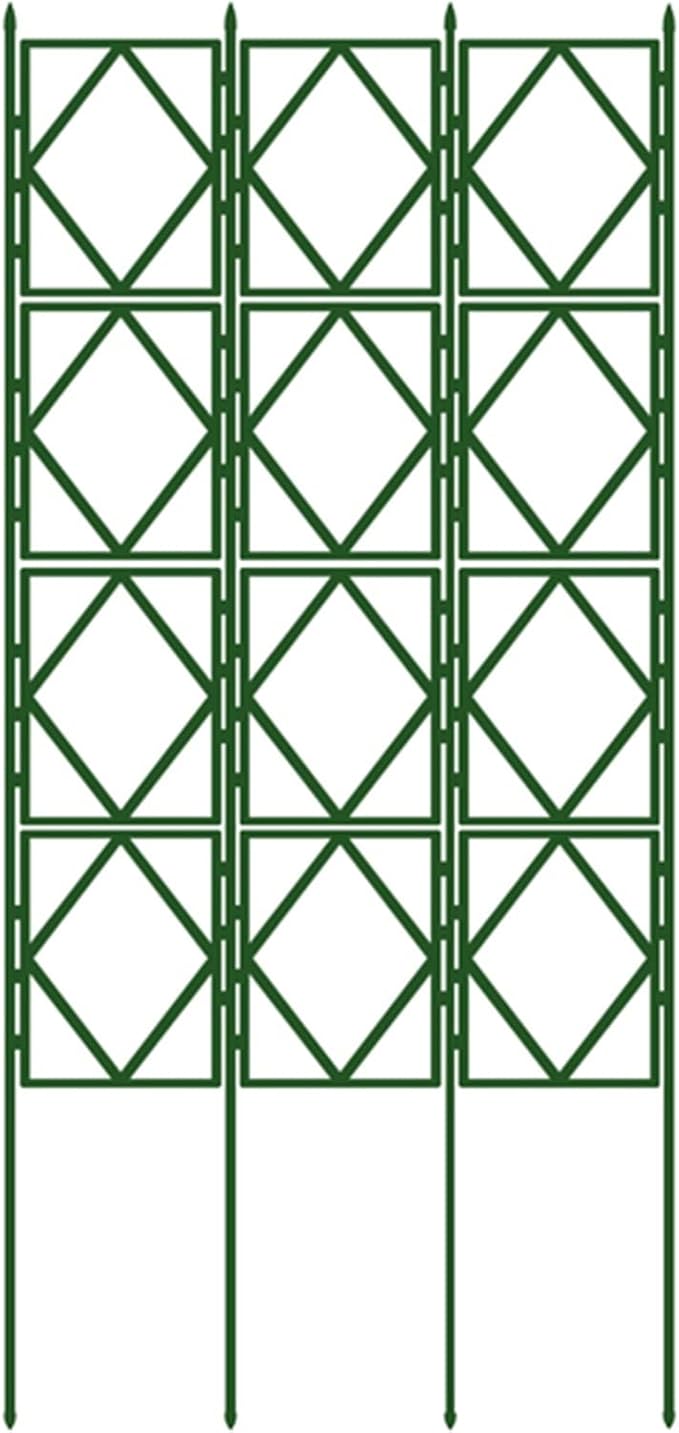 Garden Trellis Decorative Lattice Grid Vintage Garden Climbing Aid Outdoor Plant Trellis for Climbing Plants for Cucumber Vegetables Clematis Support Green (Size : 60x180cm/23.5x71in)