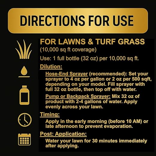 Humic Acid Liquid Aeration Lawn - Humic Acid &amp Fulvic Acid Liquid Concentrate - 10000 sq ft - Organic Plant Food Enhancer for Lawn Plants Turf Grass &amp Garden Soil Treatment Conditioner &amp