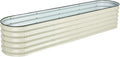BPS 9-in-1 Metal Raised Garden Bed 6x3 FT Galvanized Planter Raised Beds for Vegetables Flowers 17'' Extra Tall