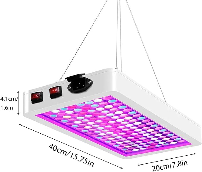 Full Spectrum LED Grow Light for Indoor PlantsPlant Lamp with Hanging Kit Suitable for Seedlings Succulents Flowers &amp Vegetables (B2-2000W)