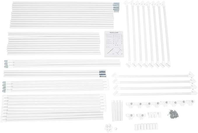 H Tall Grape Vine Trellis Garden Arch Trellis for Climbing Plants Outdoor Metal Walkway Arbor Pergola Support Rack Trellises for Vegetable Fruit Cucumber Pea Bean Vineyard 118x79x90 (White)