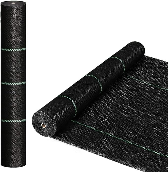 1PCS Black Agricultural Anti Grass Cloth Width 0.5m 0.8m 1m Weed Barrier Mat Plastic Mulch Orchard Garden Weed Control Fabric(1m Width 20M Length)