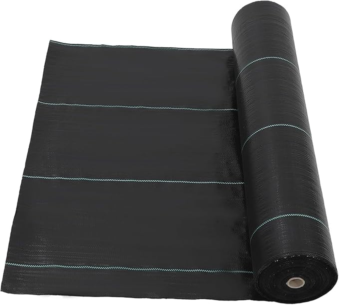 Broadfashion 3ft x 300ft Premium Weed Barrier Landscape Fabric 3.24 oz Heavy Duty Weed Control Fabric High Permeability Good for Flower Bed Driveway Fabric and Ground Cover