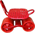 Heavy-Duty Stool Cart with Adjustable 19-31cm Height360°Swivel Rolling GardensPatio Wagon Scooter with 2 WheelsEasy to Use