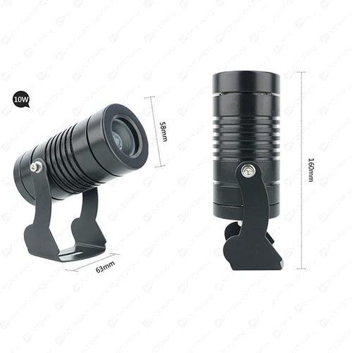 2PCS Outdoor Spot Lights - Rotation Spotlight Spotlight Led Beam Light IP67 Waterproof Narrow Beam Spot Light Outdoor Building Remote Illumination Exterior Wall Projector Lights(Warm White10W(DC24
