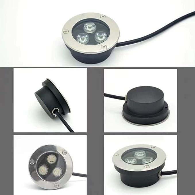 Low Voltage IP67 Waterproof Outdoor Buried Spotlight - Ultra-Thin Recessed Landscape Light