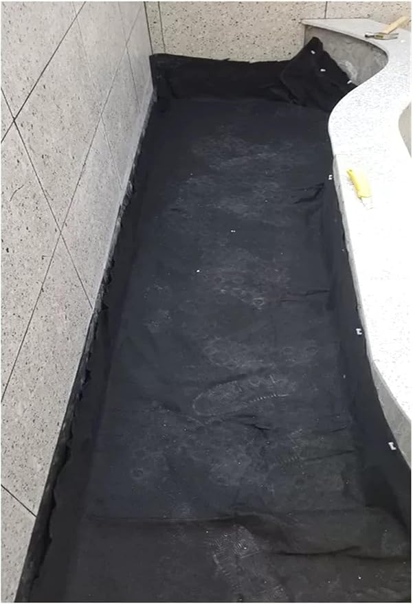 Non Woven Geotextile Fabric 5oz Heavy Duty Landscape Weed Barrier Fabric for Raised Garden Bed/Erosion Control 0.5m/1m/1.5m/2m Wide(2mx35m/6.5ftx115ft)