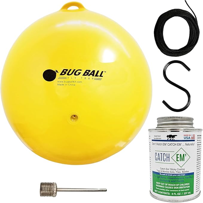 Bug Ball Gnat and Small Fly Ball Starter Complete Kit - Biting Fly and Insect Trap Pack of 4