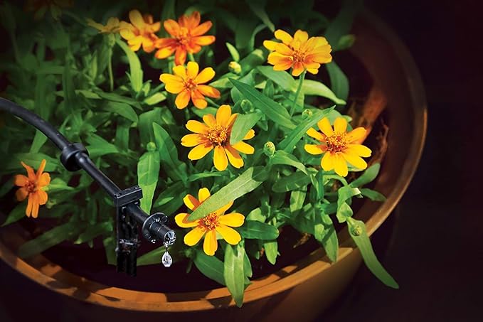 Rain Bird PATIOKIT Drip Irrigation Patio Watering Kit Connects to Faucet 1/4 Drip Tubing