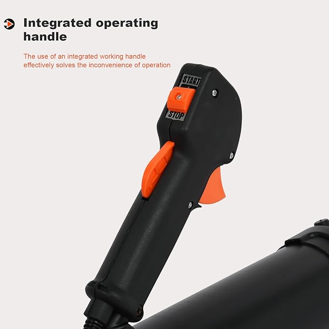 Gas Leaf Blower Backpack Leaf Blower 63CC 2 Stroke 665 CFM Backpack Blowers Gas Powered Gas Blowers for Lawn Care Yard Road Cleaning (Orange)
