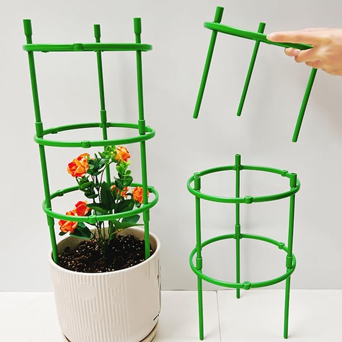 Multi-Tier Plant Climbing Trellis Garden Obelisk GreenClimbing Plant Supports for Indoor Outdoor Diameter-20/25/30/36cm for Climbing PlantsVegetableFlowers(Size:30x70cm)