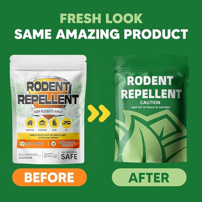 Rodent Repellent Mouse Repellent Pouches Mice Repellent Indoor Mouse Deterrent Outdoor Rat Repellent Extra-Strength Rodent-Repelling Pouch Peppermint to Keep Mice Away from Garage-10P